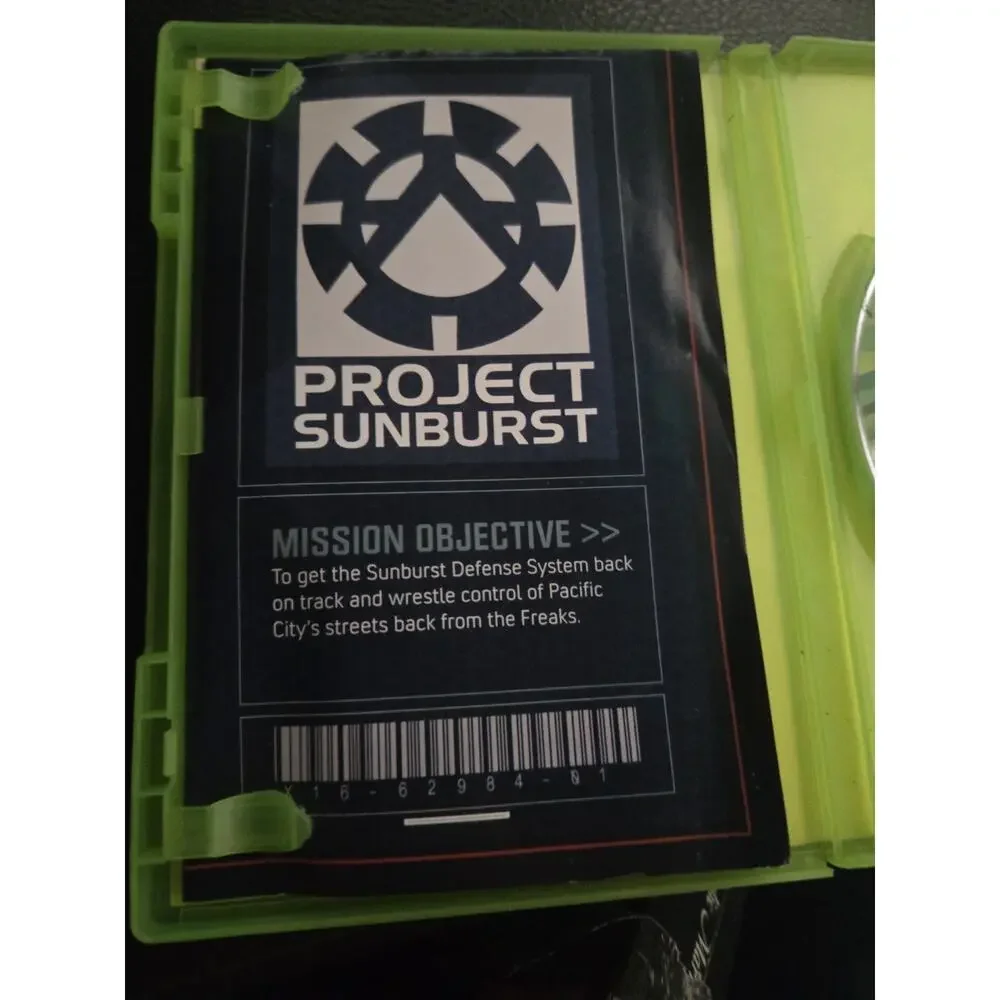 Pre-owned Xbox 360 game with original case, disc, and Project Sunburst insert.